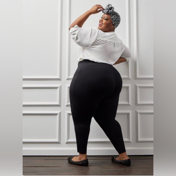 TORRID PIXIE SKINNY STUDIO LUXE PONTE HIGH-RISE PANT - Picture 3 of 8